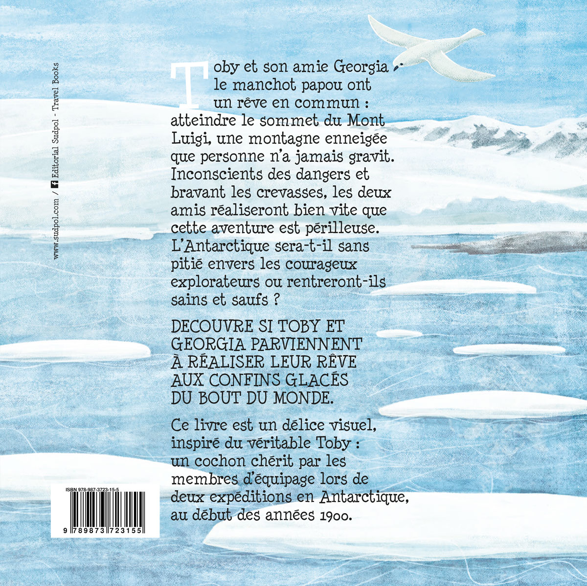 Toby Rendezvous at Port Lockroy - Back Cover